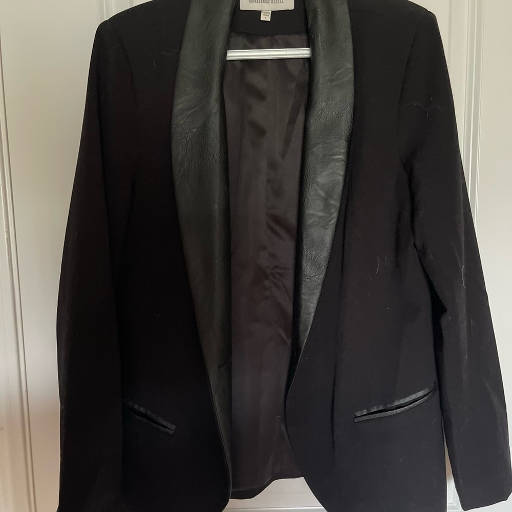 Daniel Rainn Black Jacket with Leather Accents